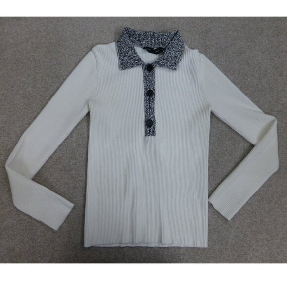 Proenza Schouler Ribbed Polo Sweater (Light spots in some parts of fabric) - Picture 14 of 14